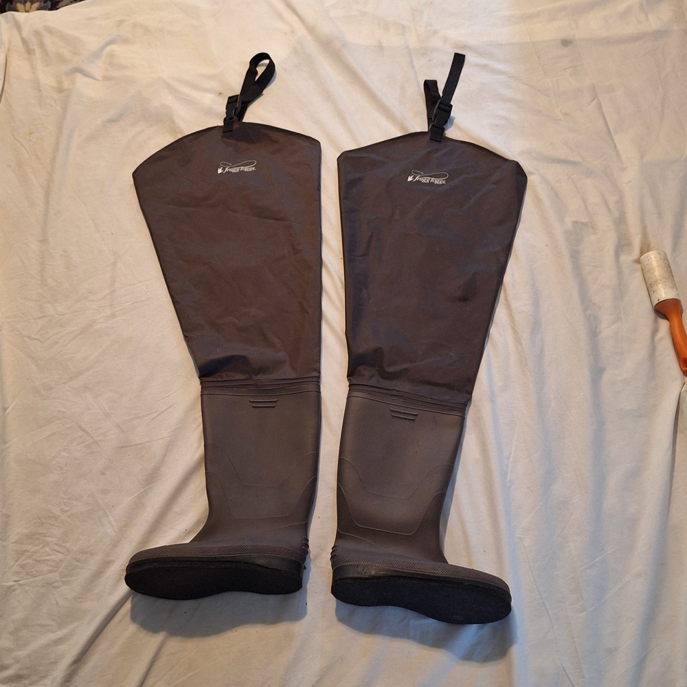 Frogg Toggs Rana II Felt Sole Hip Waders Mens Size 9 2716349 Fishing Brown